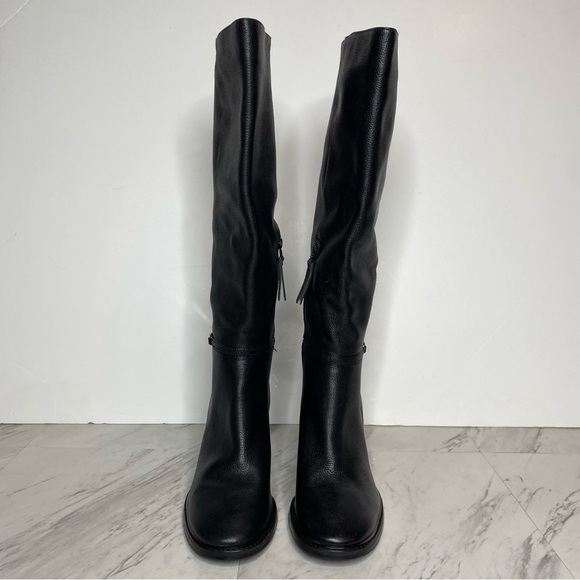 Sam Edelman Elsy Black Leather Heeled Tall Boot 11M - Picture 2 of 15